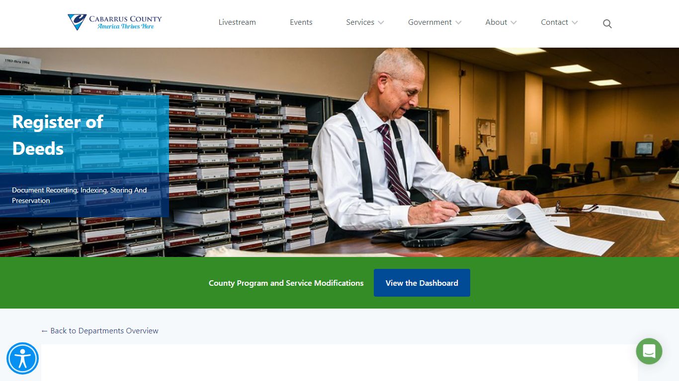 Register of Deeds - Cabarrus County